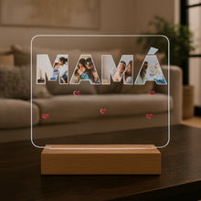 Cargar imagen en el visor de la galería, Lámpara Mamá de Letras Personalizadas (Letras con fotos y frase) - Imagina Y Compra