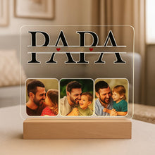 Carregar imagem no visualizador da galeria, Lámpara Papá 3 Fotos Personalizadas - Imagina Y Compra