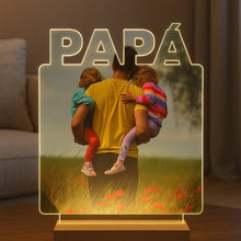 Cargar imagen en el visor de la galería, Lámpara Papá con Foto Personalizada - Imagina Y Compra