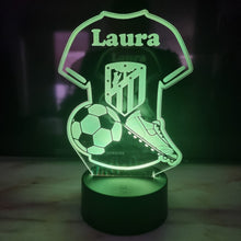Cargar imagen en el visor de la galería, Lámpara Camiseta Fútbol II Personalizada - Imagina Y Compra