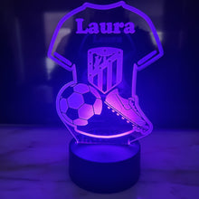 Cargar imagen en el visor de la galería, Lámpara Camiseta Fútbol II Personalizada - Imagina Y Compra