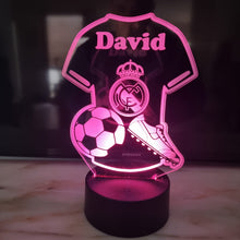 Cargar imagen en el visor de la galería, Lámpara Camiseta Fútbol II Personalizada - Imagina Y Compra