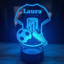 Cargar imagen en el visor de la galería, Lámpara Camiseta Fútbol II Personalizada - Imagina Y Compra