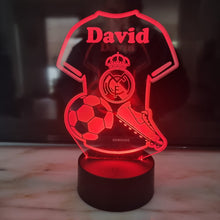 Cargar imagen en el visor de la galería, Lámpara Camiseta Fútbol II Personalizada - Imagina Y Compra