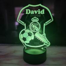 Cargar imagen en el visor de la galería, Lámpara Camiseta Fútbol II Personalizada - Imagina Y Compra