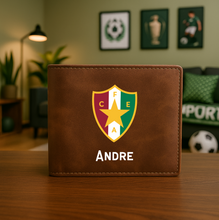 Carregar imagem no visualizador da galeria, Cartera FĂștbol MarrĂłn Personalizada Primeira Liga - Imagina Y Compra