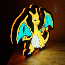 Carregar imagem no visualizador da galeria, Lámpara Infantil Charizard 3D Personalizada - Imagina Y Compra