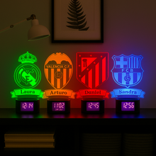 Carregar imagem no visualizador da galeria, Lámpara Despertador Fútbol Personalizada - Imagina Y Compra
