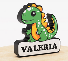 Carregar imagem no visualizador da galeria, Lámpara Infantil Dinosaur 3D Personalizada - Imagina Y Compra
