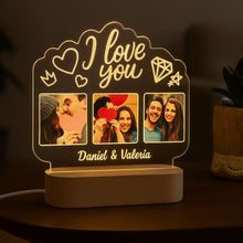 Cargar imagen en el visor de la galería, Lámpara I Love You Personalizada - Imagina Y Compra
