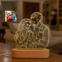 Cargar imagen en el visor de la galería, Lámpara Ilustrada con Foto Personalizada - Imagina Y Compra