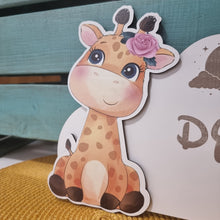 Carregar imagem no visualizador da galeria, Letrero Jirafa Personalizado en madera - Imagina Y Compra