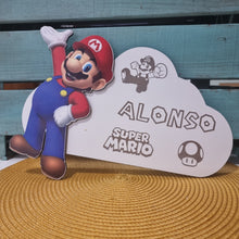Carregar imagem no visualizador da galeria, Letrero Mario Personalizado en madera - Imagina Y Compra