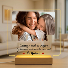 Carregar imagem no visualizador da galeria, Lámpara Mamá con Dedicatoria y Foto Personalizada - Imagina Y Compra