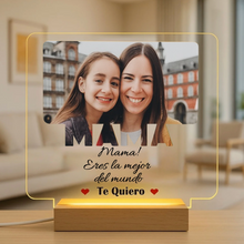 Carregar imagem no visualizador da galeria, Lámpara Mamá con Dedicatoria y Foto Personalizada - Imagina Y Compra