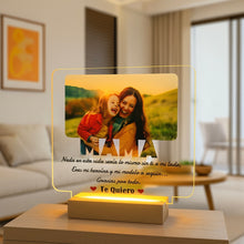 Carregar imagem no visualizador da galeria, Lámpara Mamá con Dedicatoria y Foto Personalizada - Imagina Y Compra
