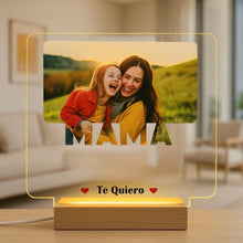 Carregar imagem no visualizador da galeria, Lámpara Mamá con Dedicatoria y Foto Personalizada - Imagina Y Compra