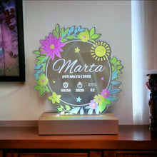 Cargar imagen en el visor de la galería, Lámpara Natalicio Todo Color Personalizada - Imagina Y Compra