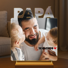 Cargar imagen en el visor de la galería, Lámpara Papá con Foto Personalizada - Imagina Y Compra