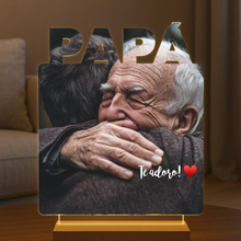 Cargar imagen en el visor de la galería, Lámpara Papá con Foto Personalizada - Imagina Y Compra