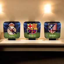 Carregar imagem no visualizador da galeria, Reloj de mesa personalizado de fútbol - Imagina Y Compra