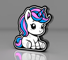 Cargar imagen en el visor de la galería, Lámpara Infantil Baby Unicorn 3D Personalizada - Imagina Y Compra