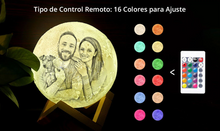 Cargar imagen en el visor de la galería, Lámpara Luna 3D personalizada con foto