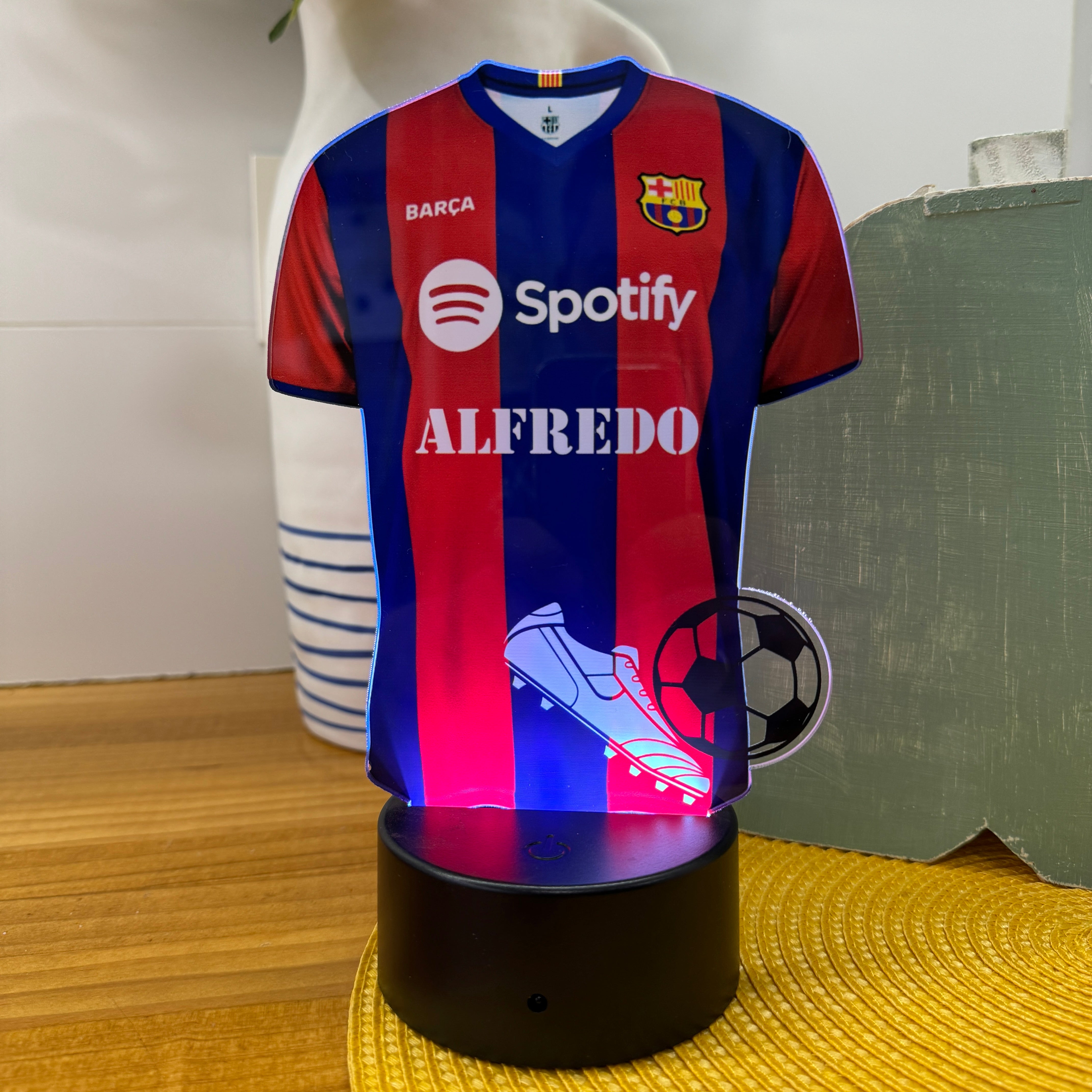 Lámpara Camiseta de Fútbol Personalizada Original - Imagina Y Compra