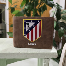 Cargar imagen en el visor de la galería, Cartera Fútbol Personalizada Marrón a Todo Color
