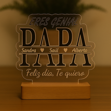 Load image into Gallery viewer, Lámpara Papá Eres Genial - Imagina Y Compra
