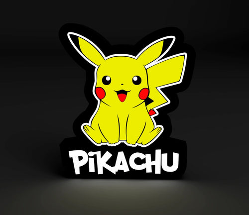 Lámpara Infantil Pikachu 3D Personalizada - Imagina Y Compra
