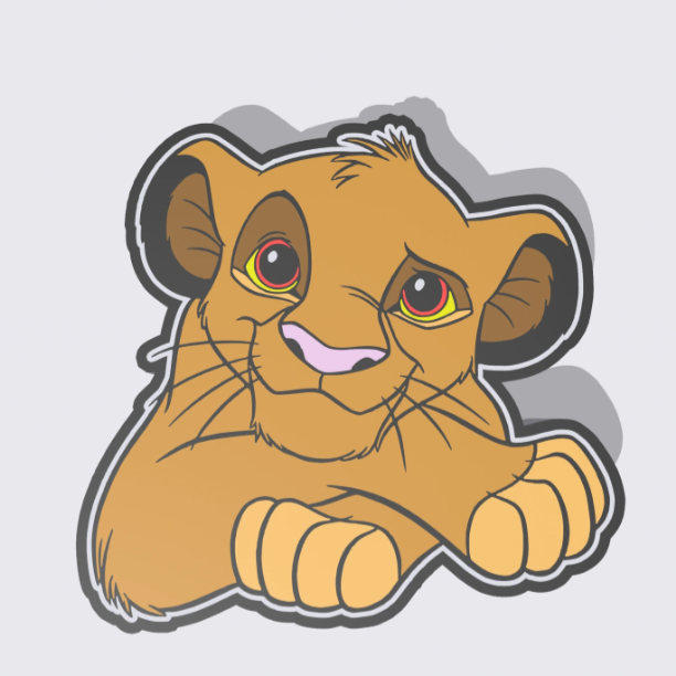 Lámpara Infantil Simba 3D Personalizada - Imagina Y Compra