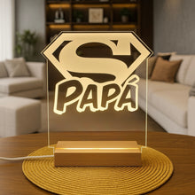 Load image into Gallery viewer, Lámpara Súper Papá Personalizada - Imagina Y Compra

