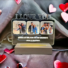 Cargar imagen en el visor de la galería, Lámpara I Love You Personalizada - Imagina Y Compra

