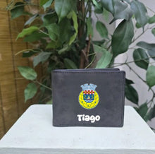 Carregar imagem no visualizador da galeria, Carteira Preta Personalizada de Futebol Primeira Liga 
