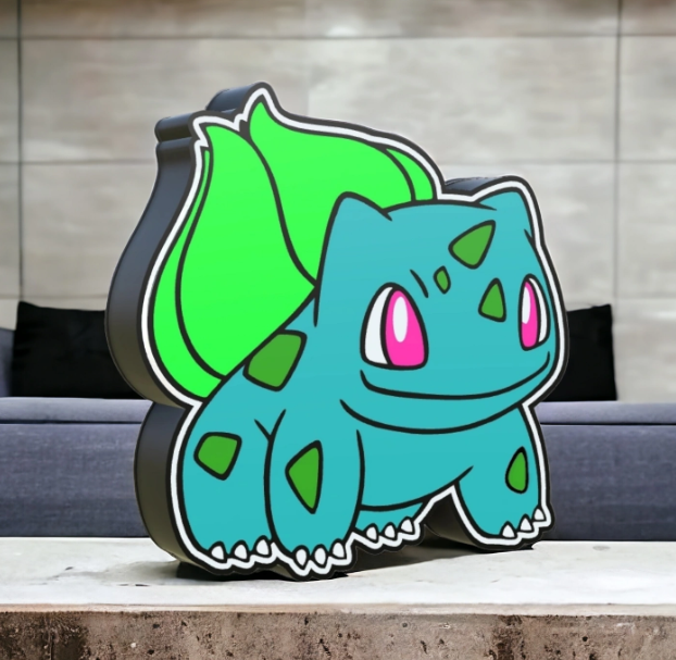 Lámpara Infantil Bulbasaur 3D Personalizada - Imagina Y Compra