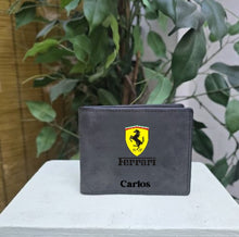 Cargar imagen en el visor de la galería, Cartera Negra Personalizada de Coches Superdeportivos
