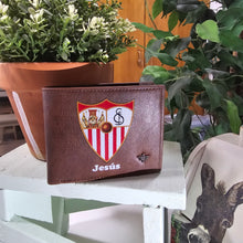 Cargar imagen en el visor de la galería, Cartera Fútbol Personalizada Marrón a Todo Color
