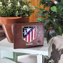 Cargar imagen en el visor de la galería, Cartera Fútbol Personalizada Marrón a Todo Color
