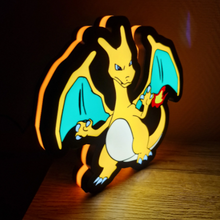 Cargar imagen en el visor de la galería, Lámpara Infantil Charizard 3D Personalizada - Imagina Y Compra
