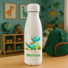 Load image into Gallery viewer, botella personalizada dinosaurio
