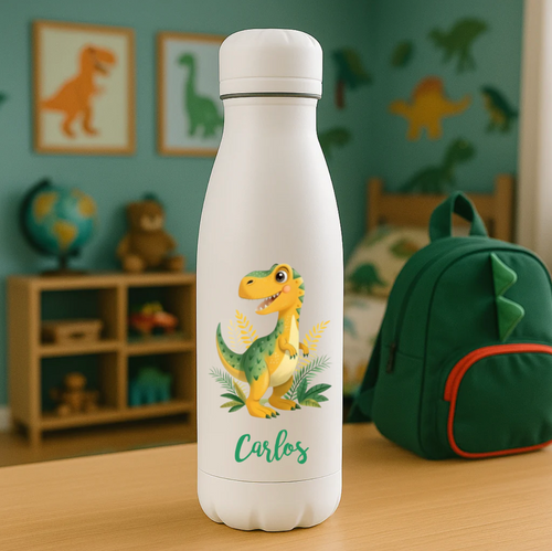 botella personalizada dinosaurio