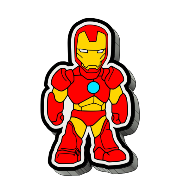 Lámpara Infantil IronMan 3D Personalizada - Imagina Y Compra