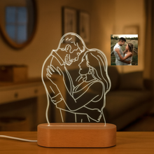 Load image into Gallery viewer, Lámpara Ilustrada con Foto Personalizada - Imagina Y Compra
