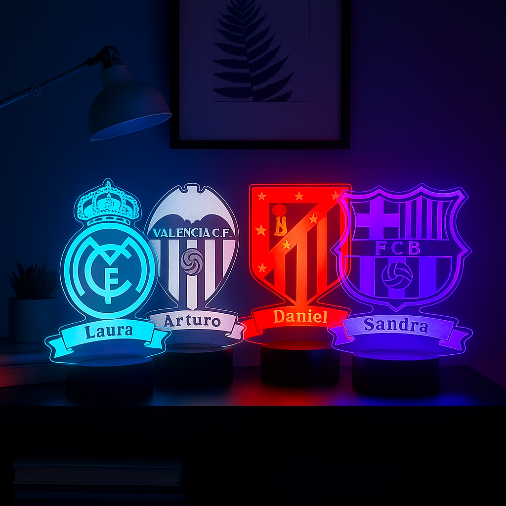 Lámpara Fútbol Personalizada