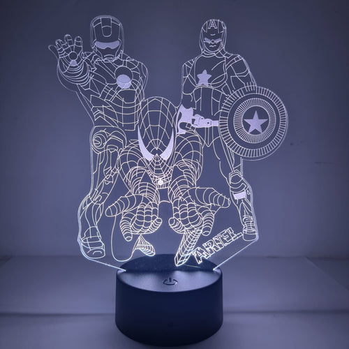 Lámparas Marvel Personalizadas - Imagina Y Compra