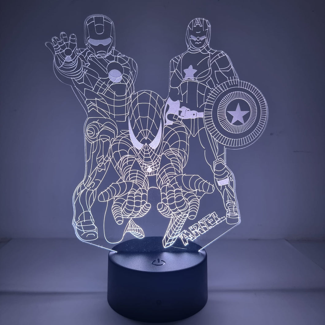 Lámparas Marvel Personalizadas - Imagina Y Compra