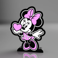 Cargar imagen en el visor de la galería, Lámpara Infantil Minnie 3D Personalizada - Imagina Y Compra
