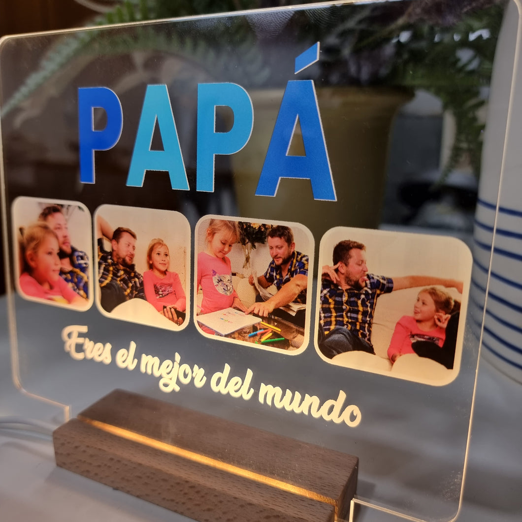 Placa Papá y Mamá Personalizada - Imagina Y Compra