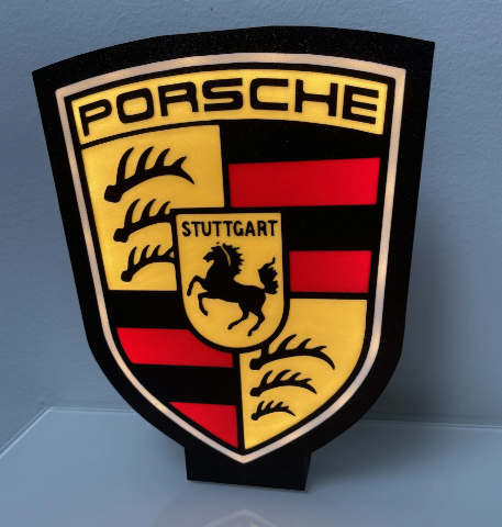 Lámpara Infantil Porsche 3D Personalizada - Imagina Y Compra